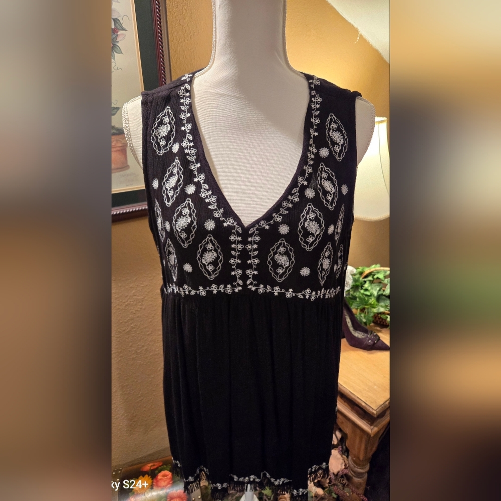 BeachLunchLounge Womens sleeveless blouse, Size Large